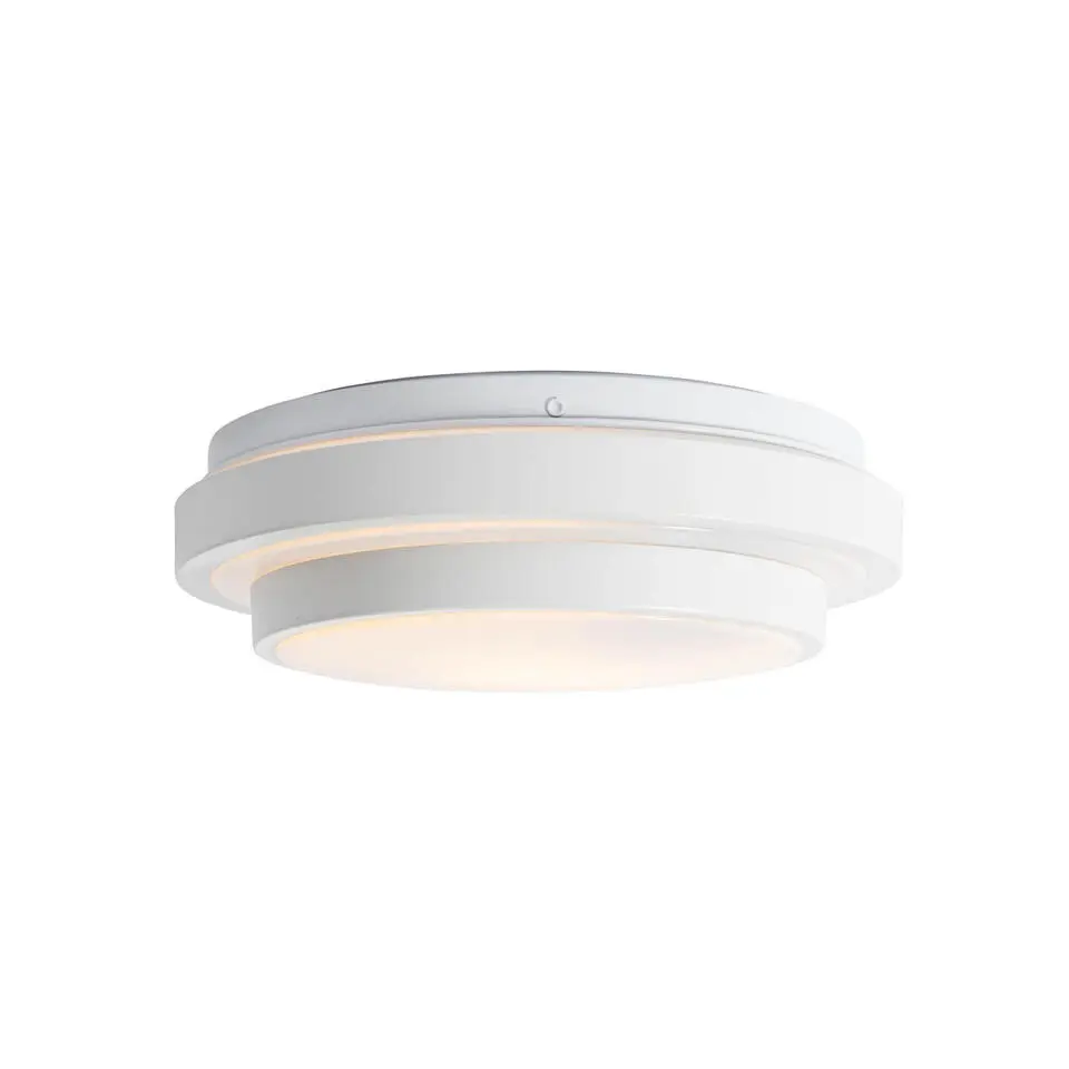 Qazqa plafondlampen buiten walden wit e27