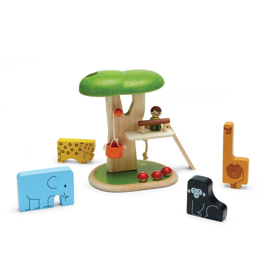 PlanToys Rahmenpuzzle Tiere