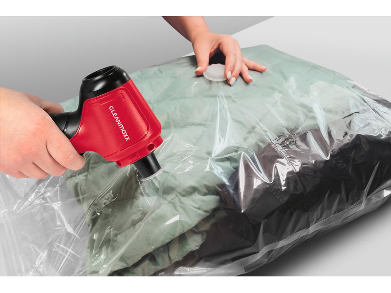 CLEANmaxx Akku-Handsauger Zyklon Plus Rot Kleiner und leistungsstarker Staubsauger