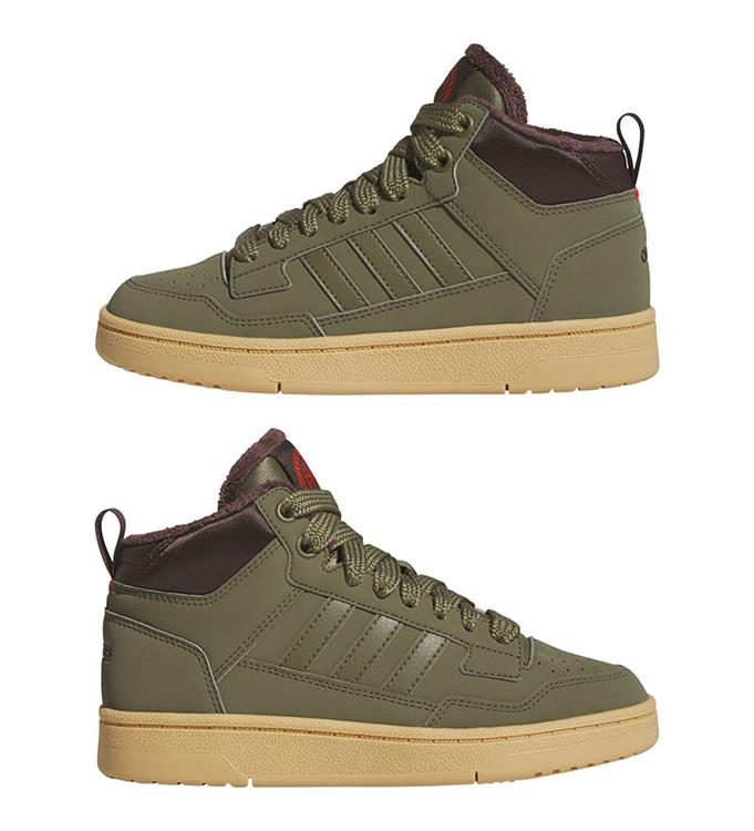 adidas Rapid Court Mid Winterized JR2813 OLISTR-SHABRN-GUM3