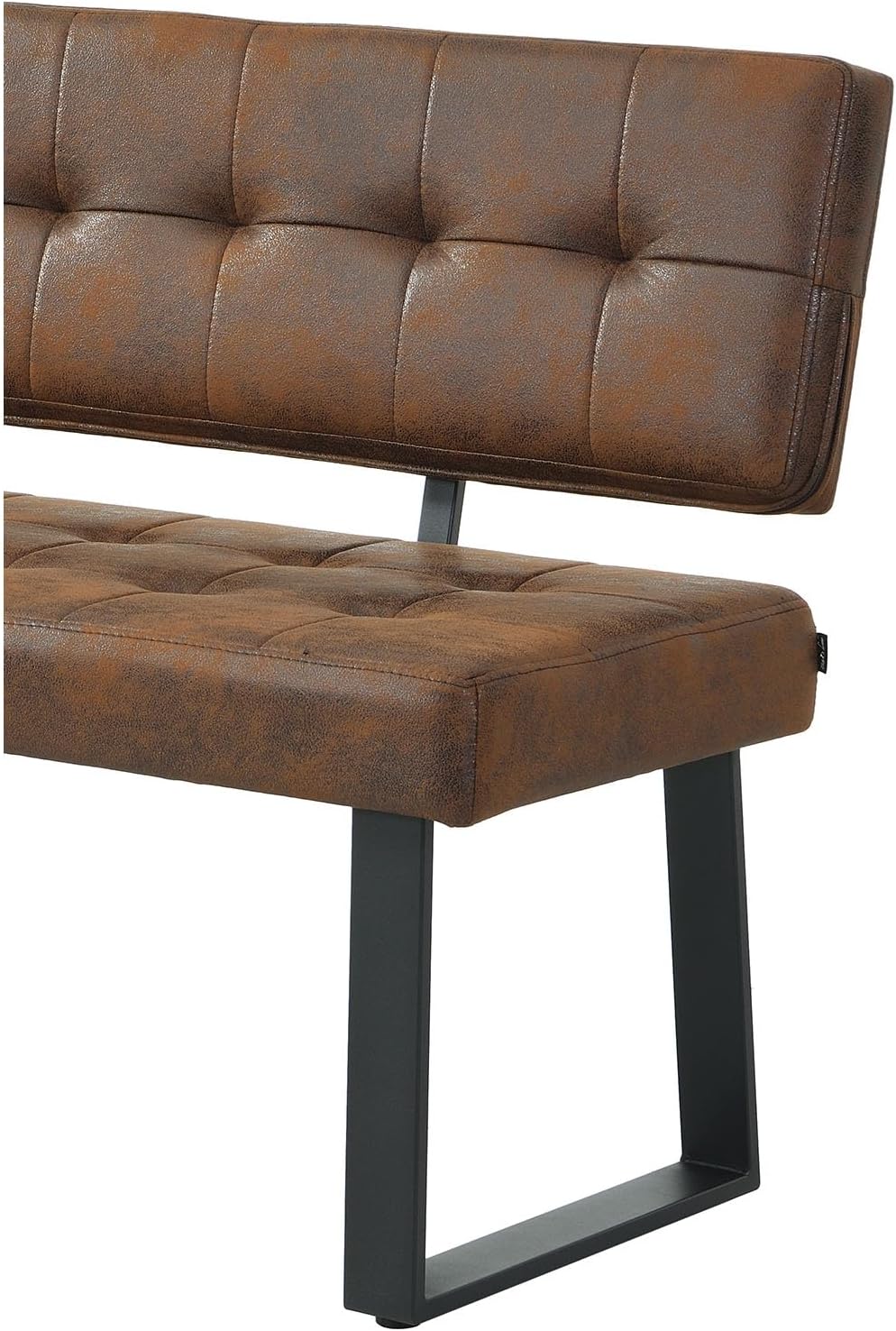 B&D home® Eckbank AKA – Esszimmerbank mit Lehne, beidseitig montierbar (Links/rechts), Kaltschaum-Polsterung, platzsparend, für Esszimmer, Küche & Flur, ca. 176 x 140 cm