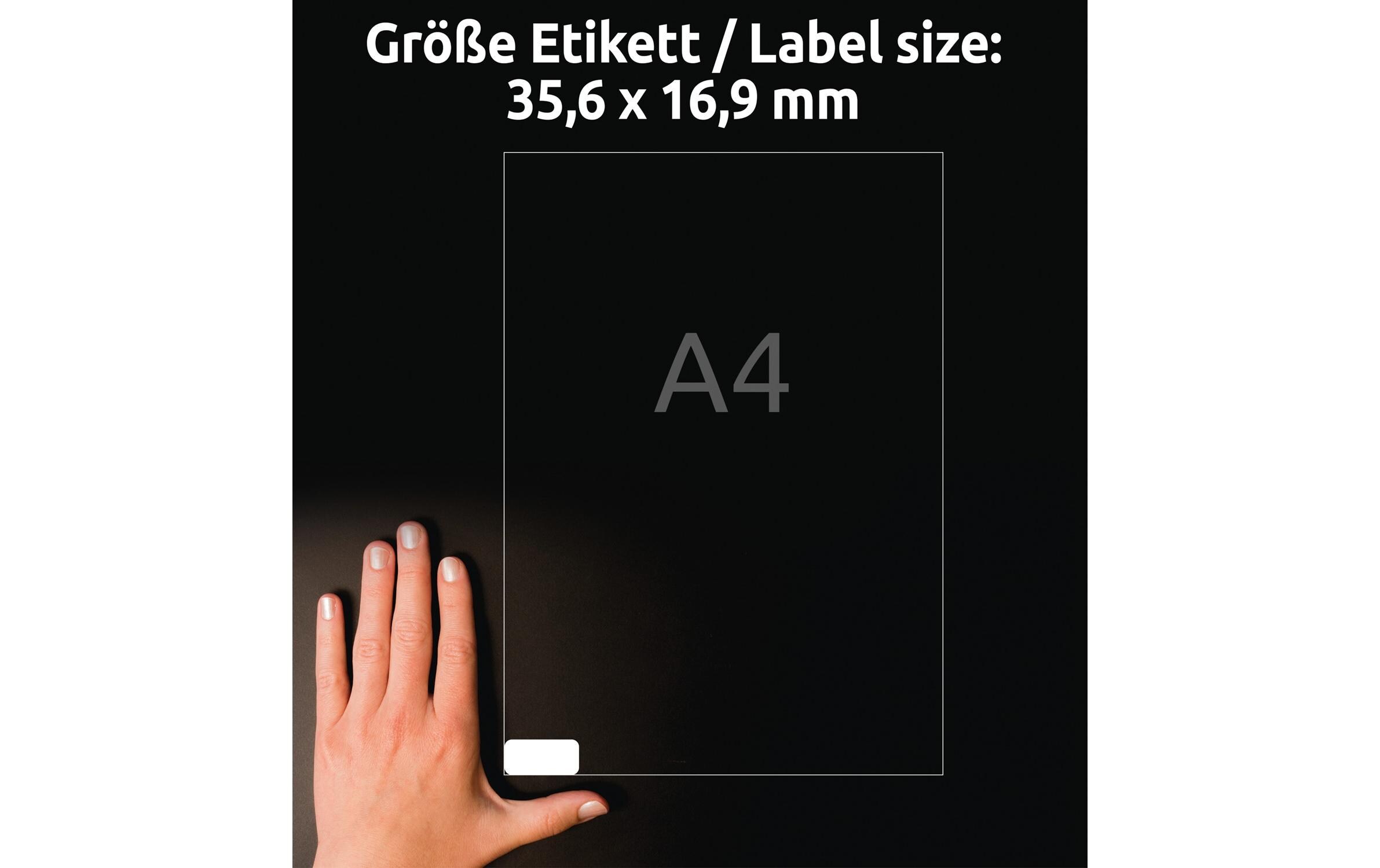 Mini-Etiketten L7632 - 25 35.6 x 16.9 mmMini-Organisations-Etiketten, 25,4 x 10 mm, weiss