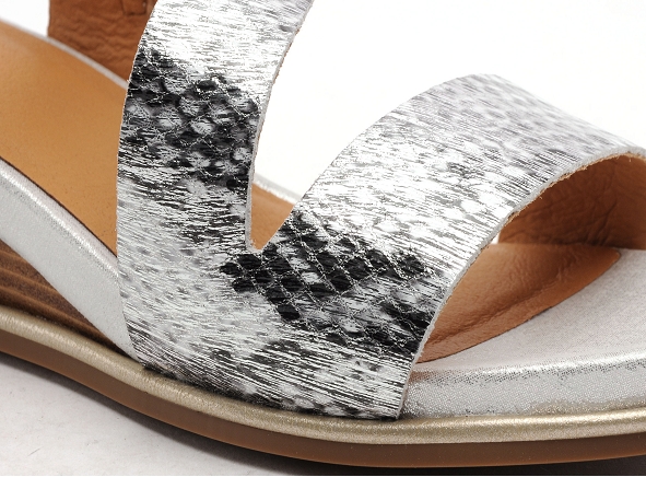 Mamzelle nu pieds talons femme noala argent