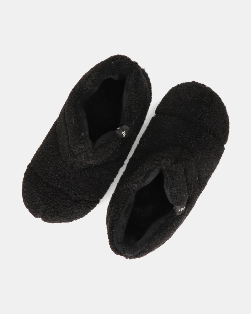 Verbenas Yeti Nairobi Pantoffels  - zwart