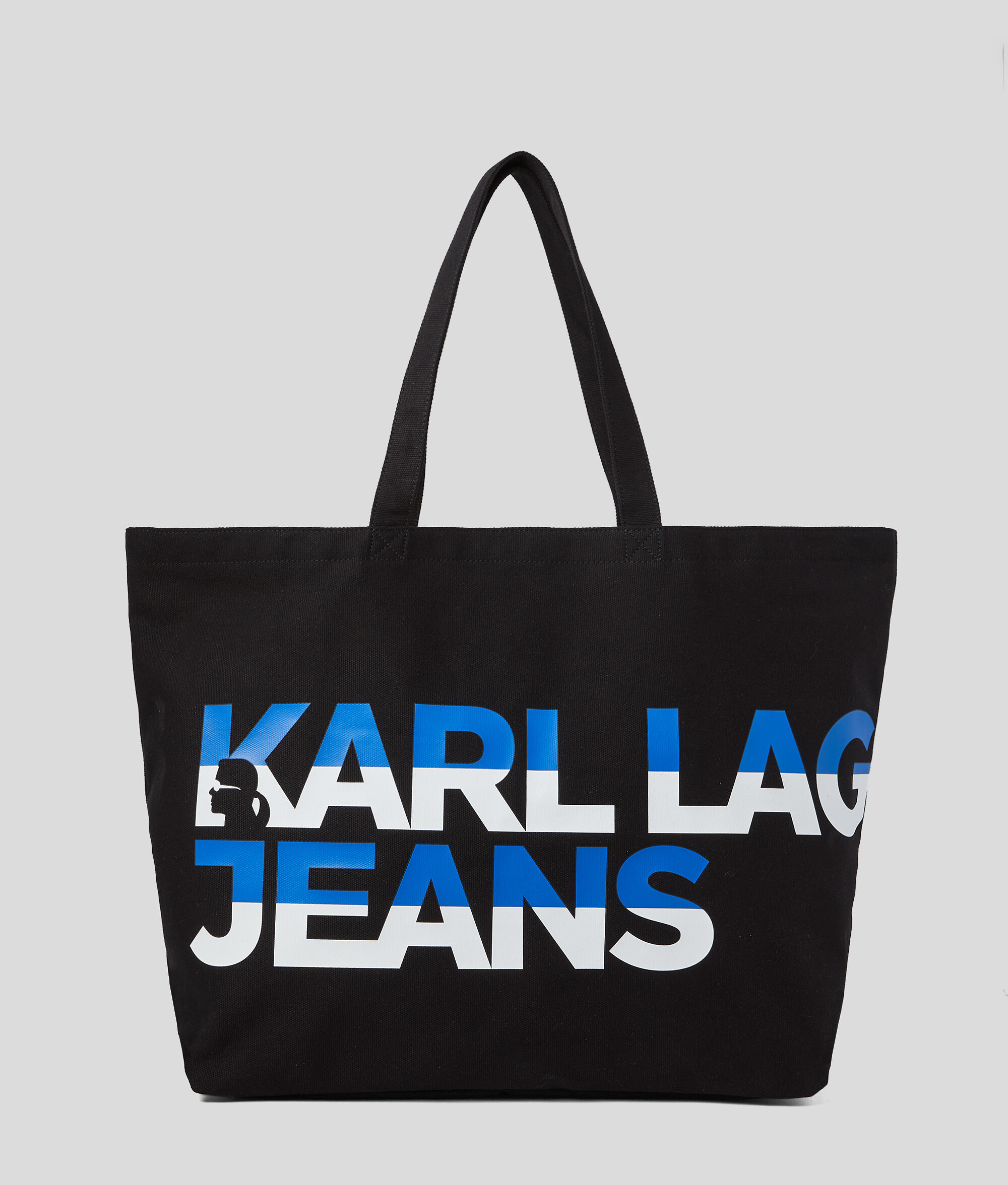 SAC SHOPPER EN TOILE AVEC LOGO KLJ AUDACIEUX