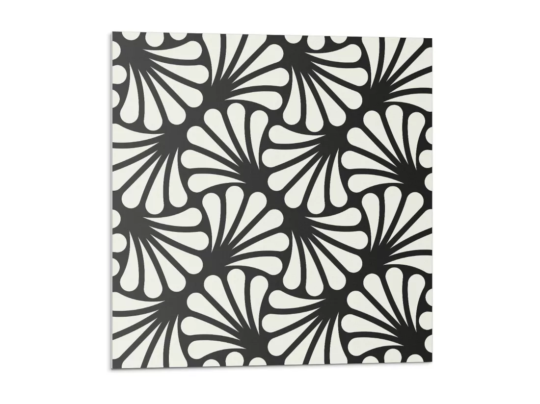 Carreaux autocollants PVC, Carrelage PVC adhésif - 20x20x20 - Motif de feuilles élégant