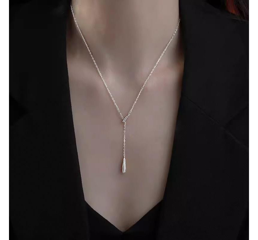 Gaya - Druppelhanger Sterling Zilveren Ketting