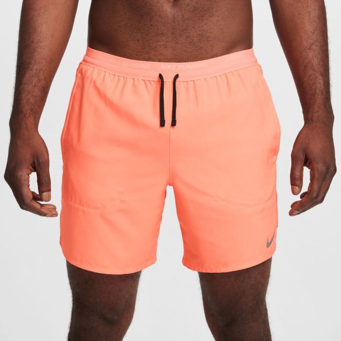 Nike Herre Shorts Dri-FIT Stride 2in1 7 Inch Shorts Orange
