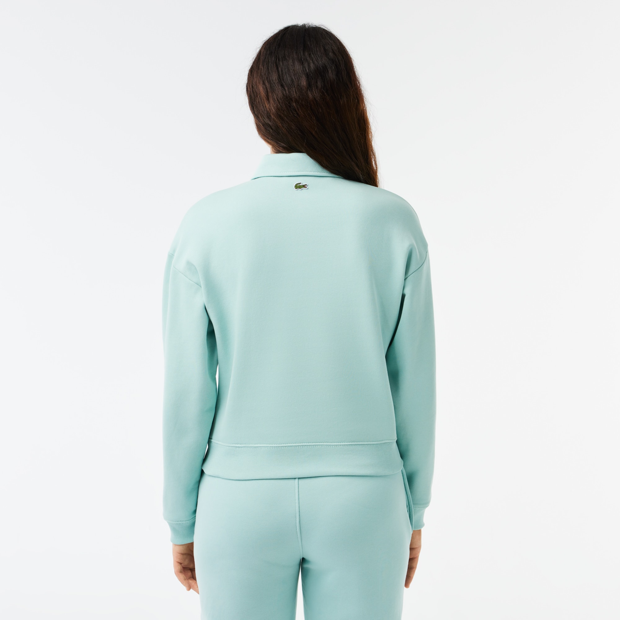 Sweatshirt à col polo Jogger avec broderie Lacoste Sweatshirts - Vert - Lacoste - Femme