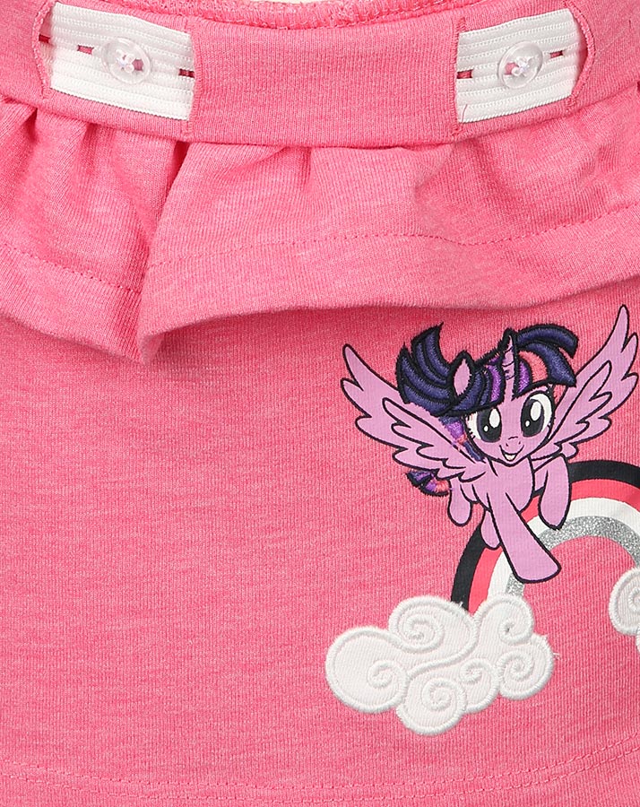 Sweat-Rock NMFMLP mit Glitzer in pink