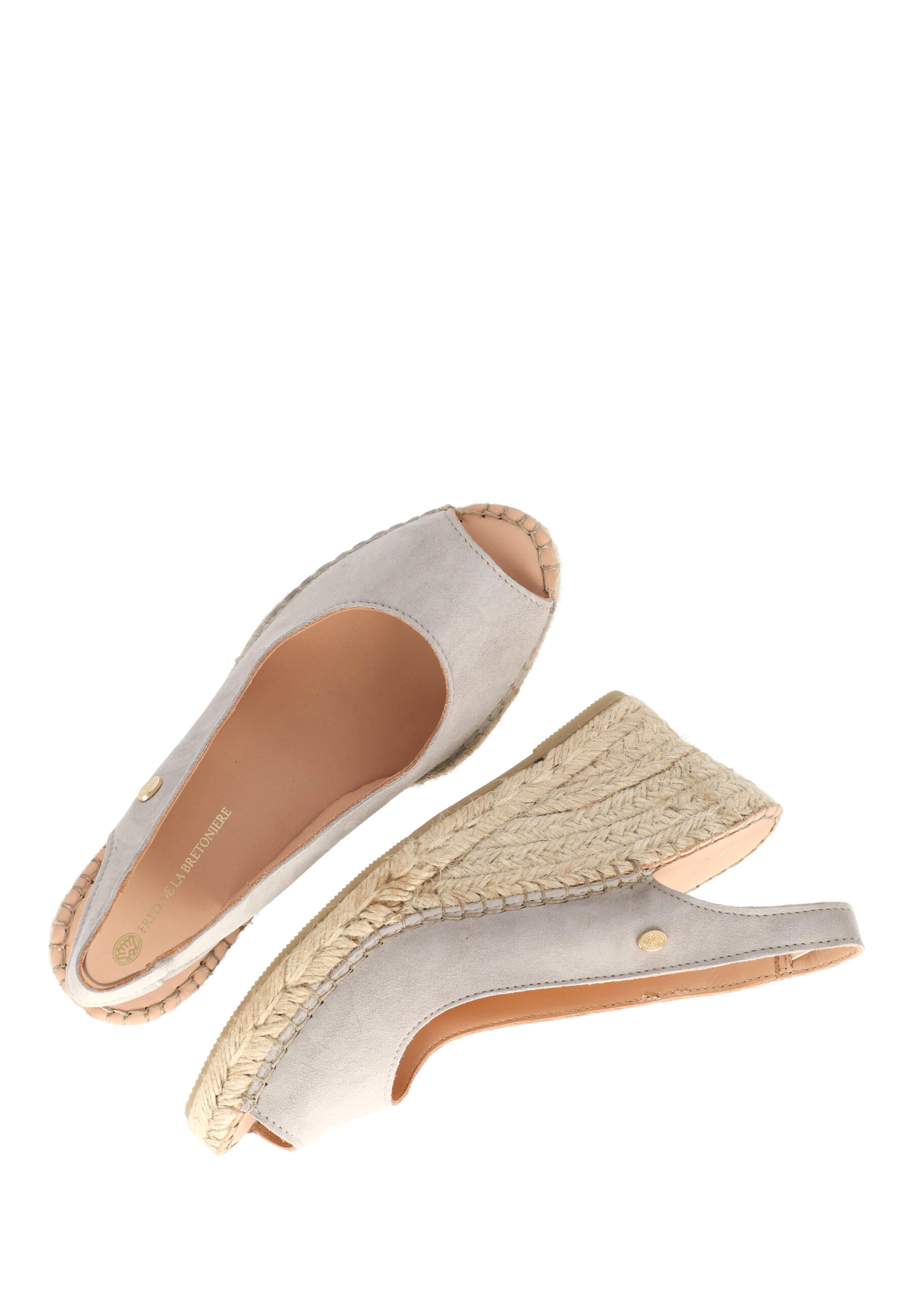CLARE BEAU  Espadrille suede Taupe