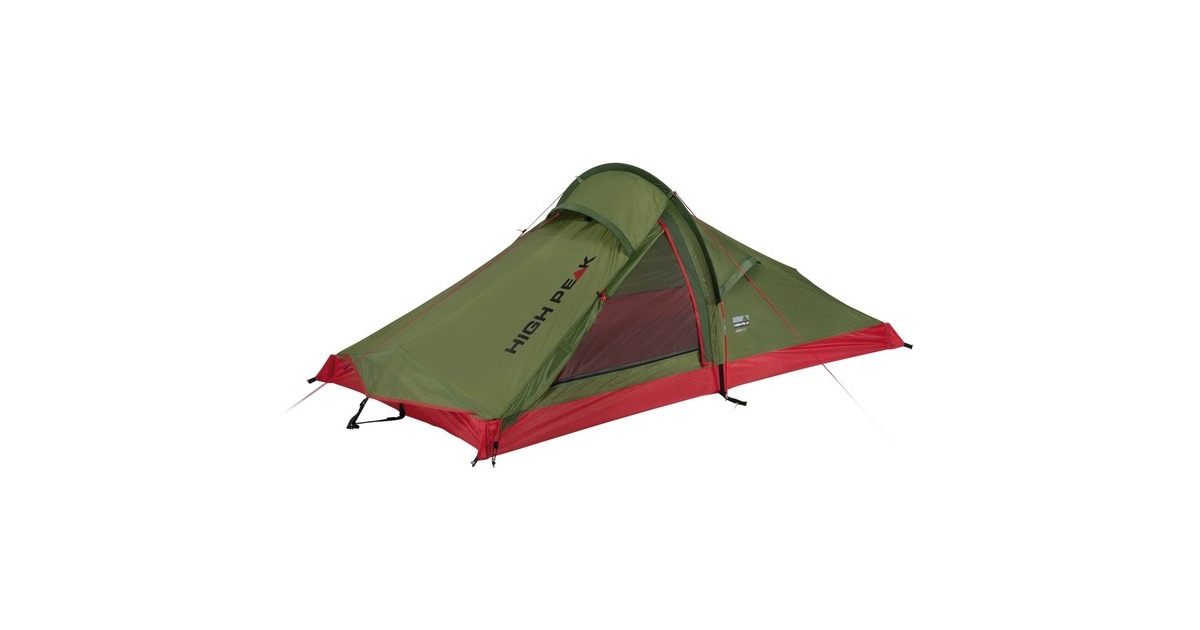 High PeakSiskin 2.0 tent  (Donkergroen/rood)