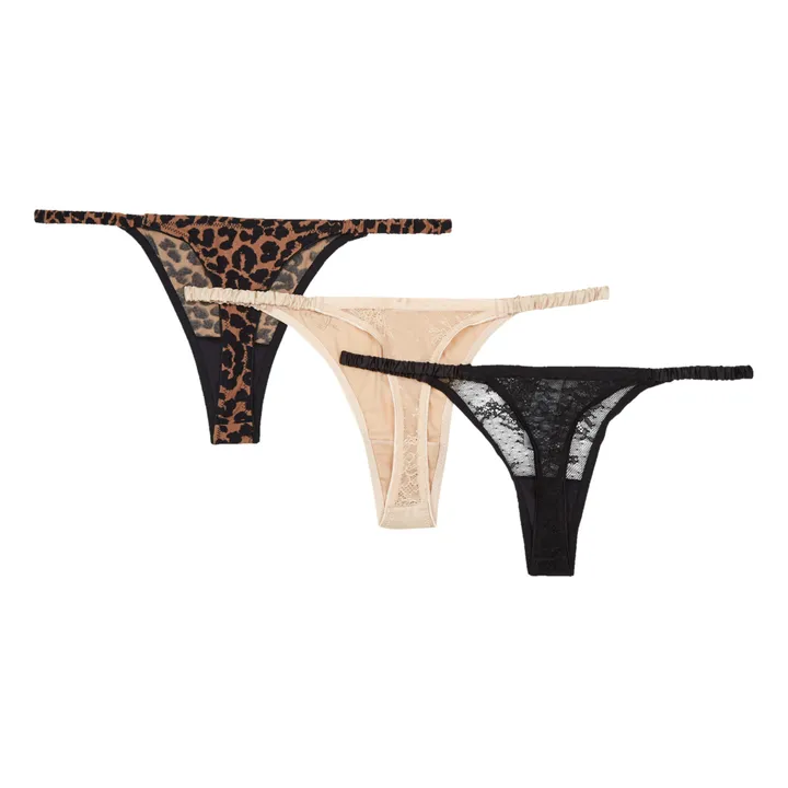 Love Stories Lot de 3 Strings Threesome Roomservice | Marron