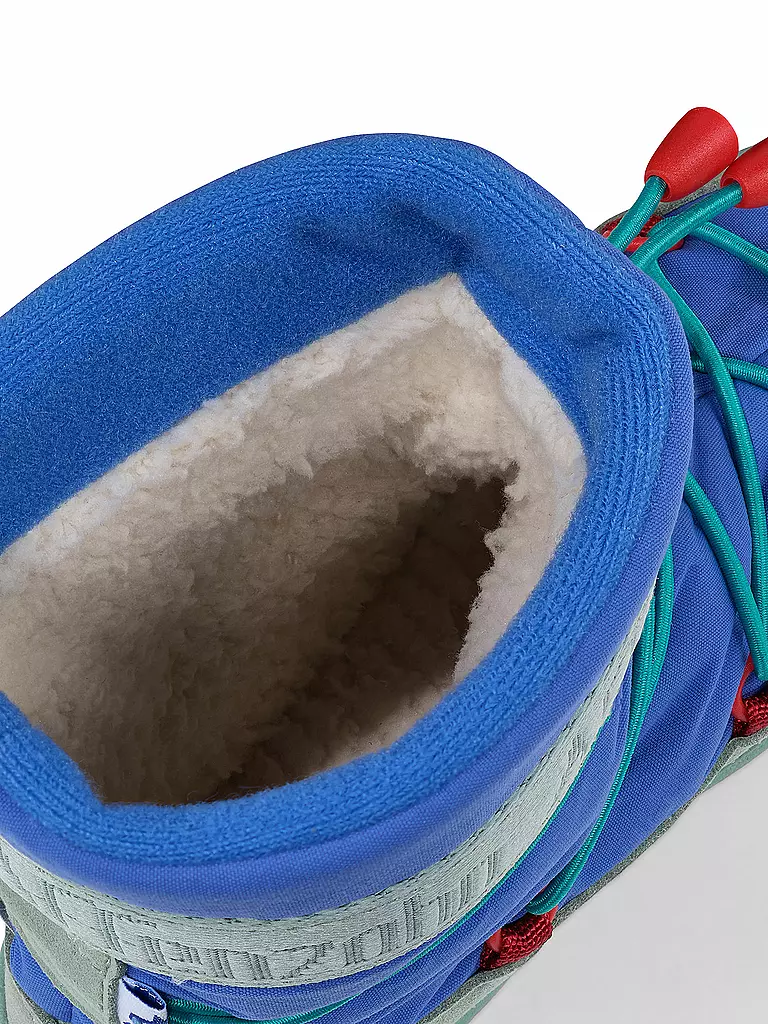AFFENZAHN Kinder Winterstiefel  VEGAN SNOWY Hai blau