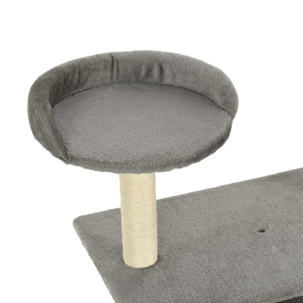 vidaXL Kloretre med klorestolper i sisal 95 cm grå