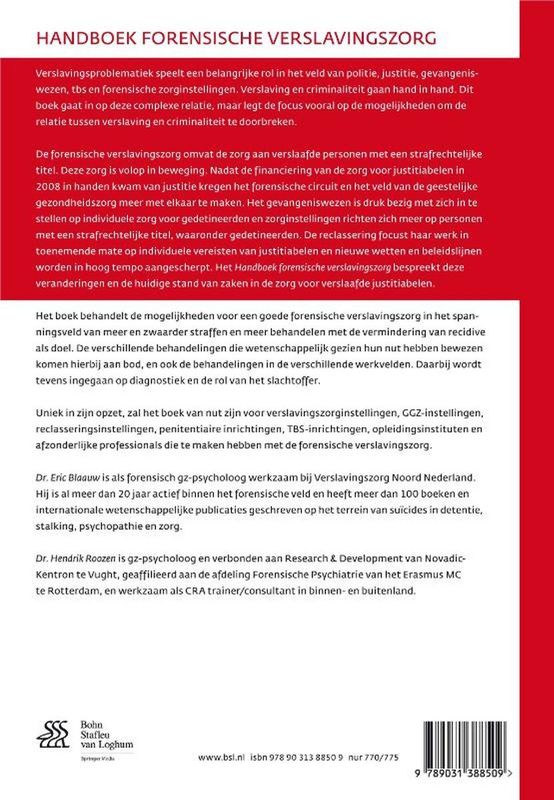 Boek - Verslavingsproblematiek - Forensische Zorg