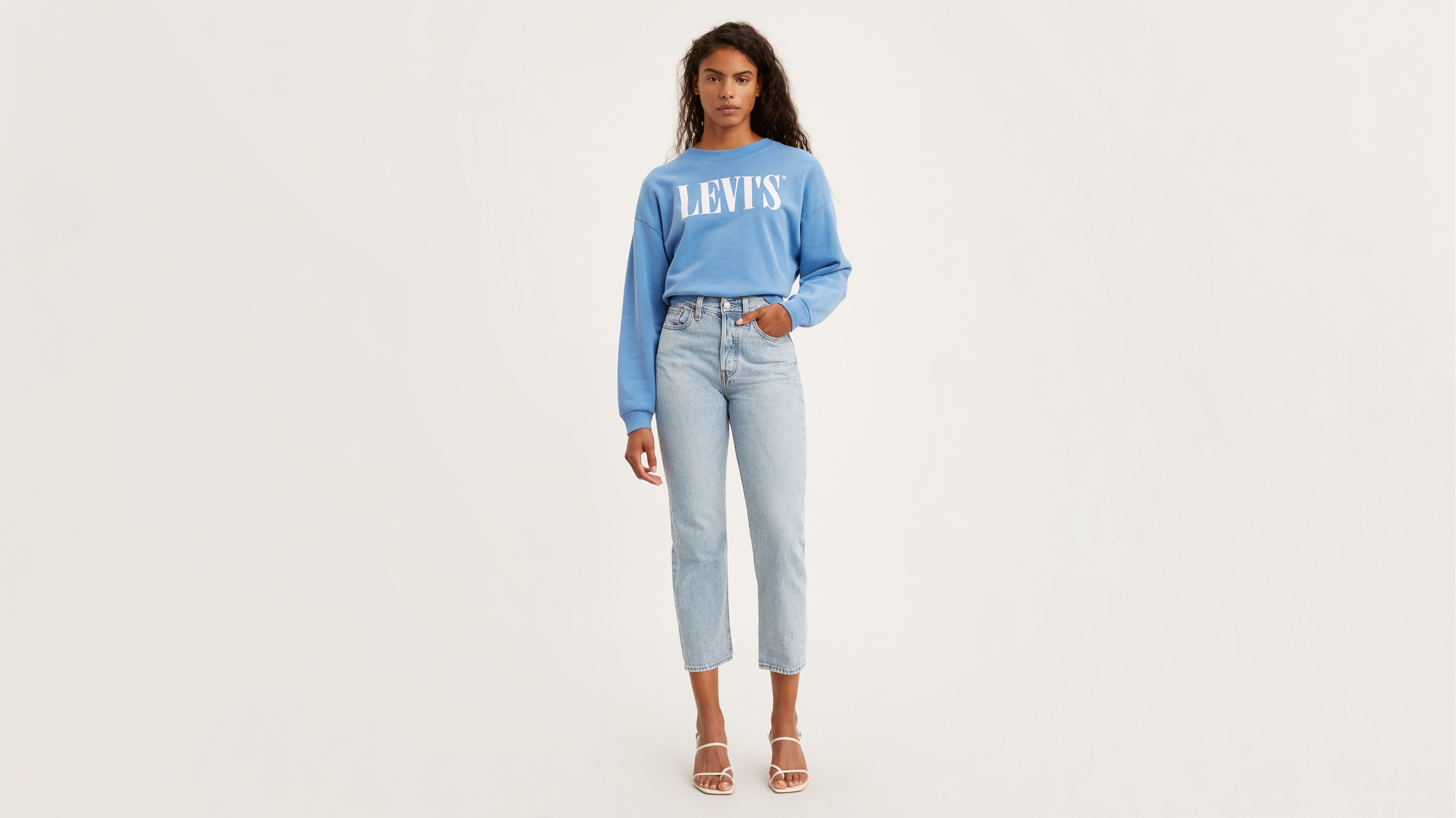 Jean droit Wedgie - Montgomery Baked - Bleu