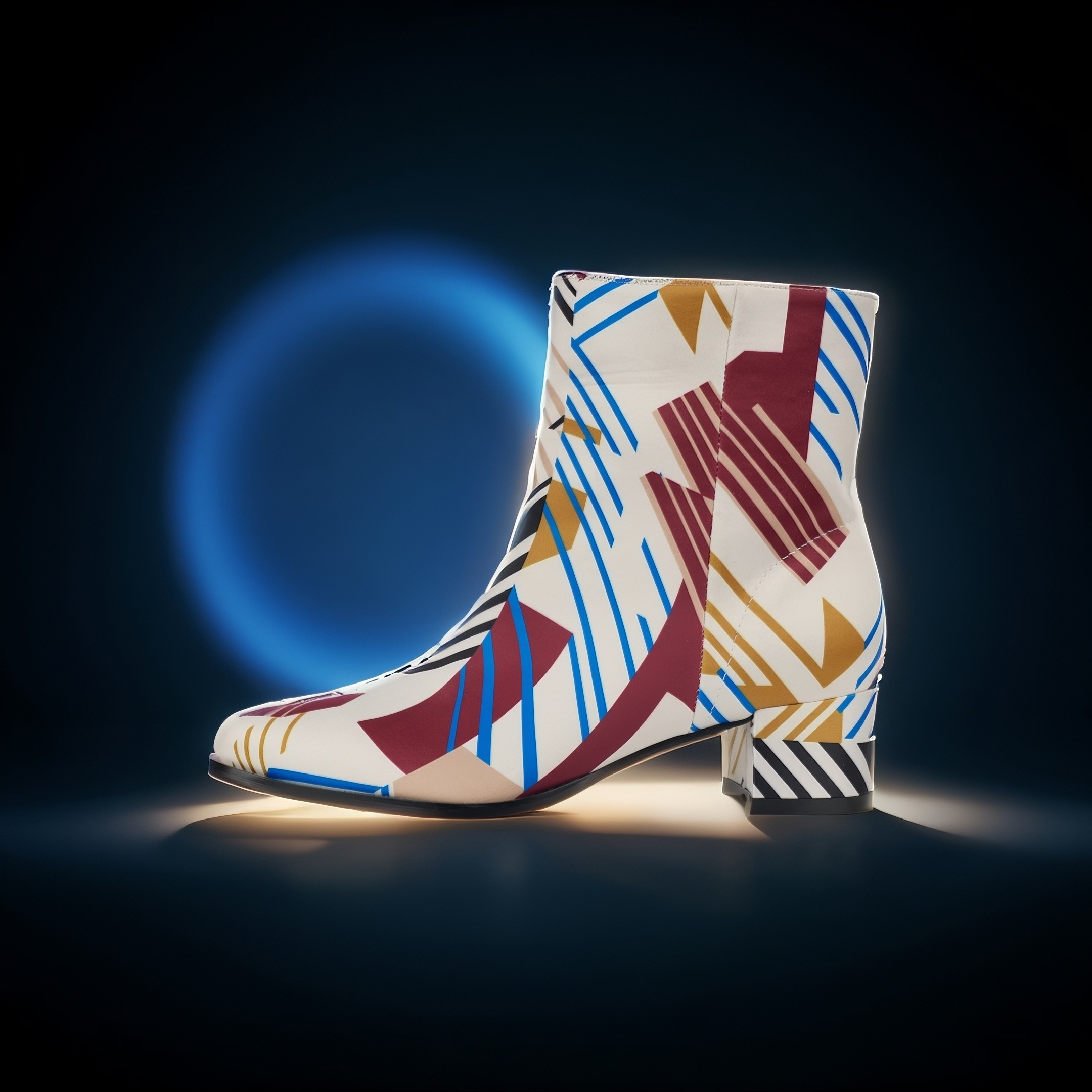 Modern Mosaic Lady Boot