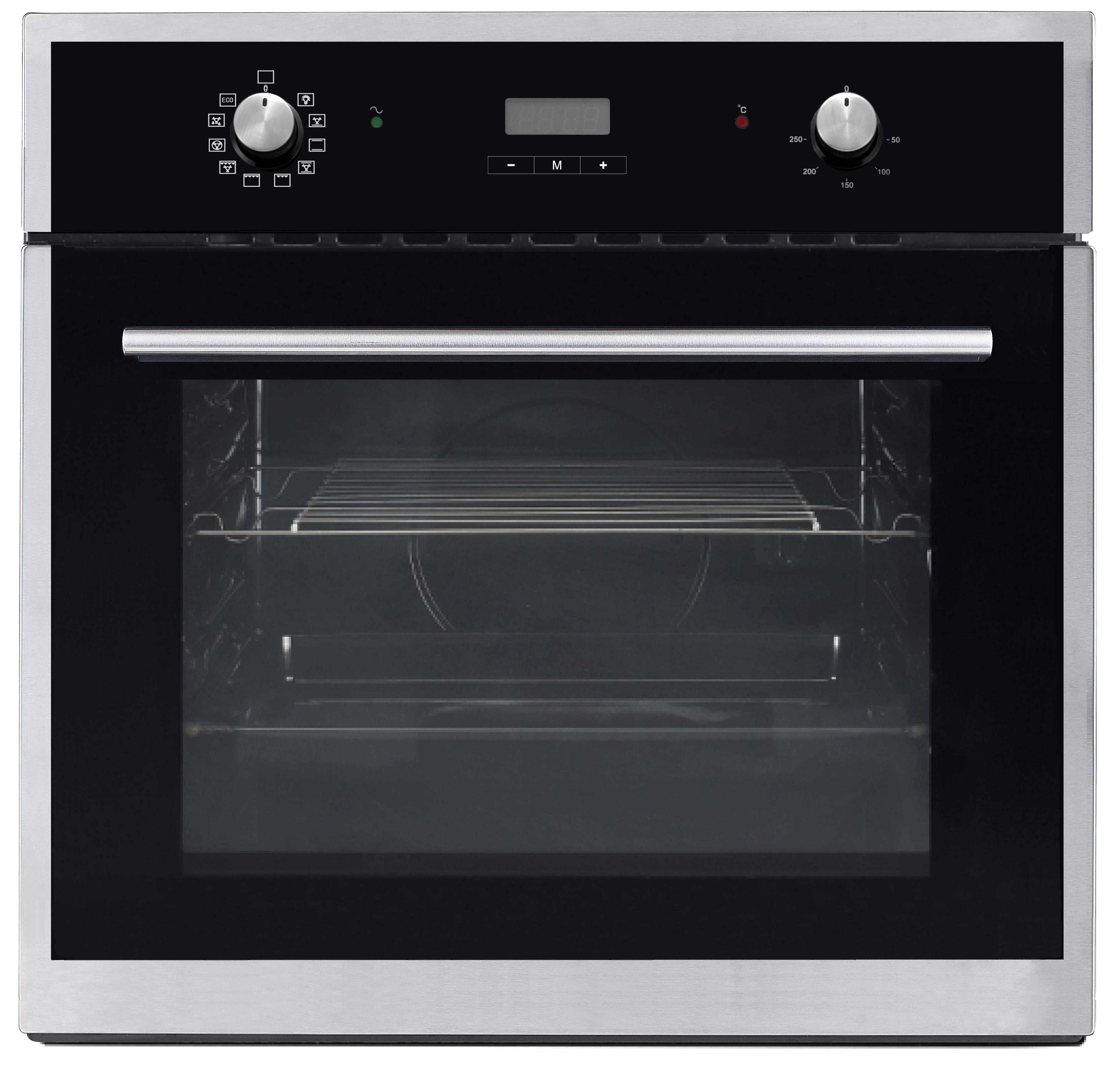PKM Einbaubackofen EBO9.4 mit Display und Timer, 56 Liter Garraum