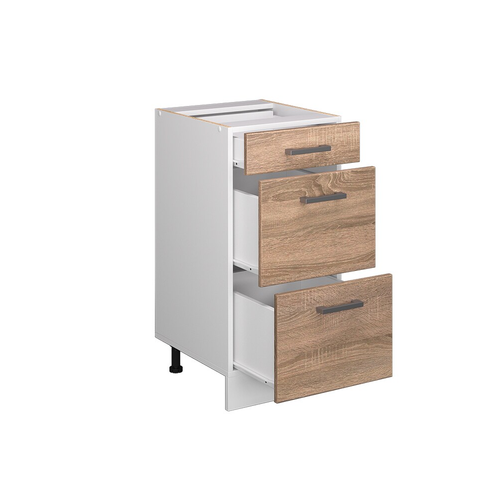 Vicco Schubladenunterschrank Küchenschrank Küchenzeile R-Line 40 cm Weiß Sonoma Schublade