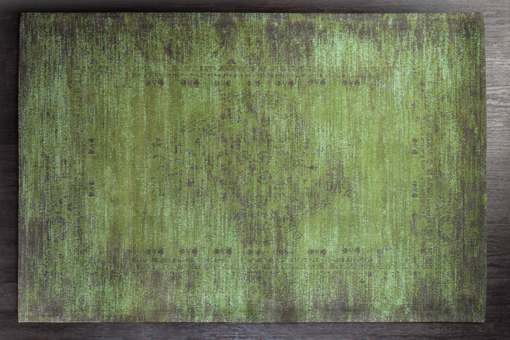 Eleganter Baumwoll-Teppich POP ART 240x160cm smaragdgrün orientalisches Muster
