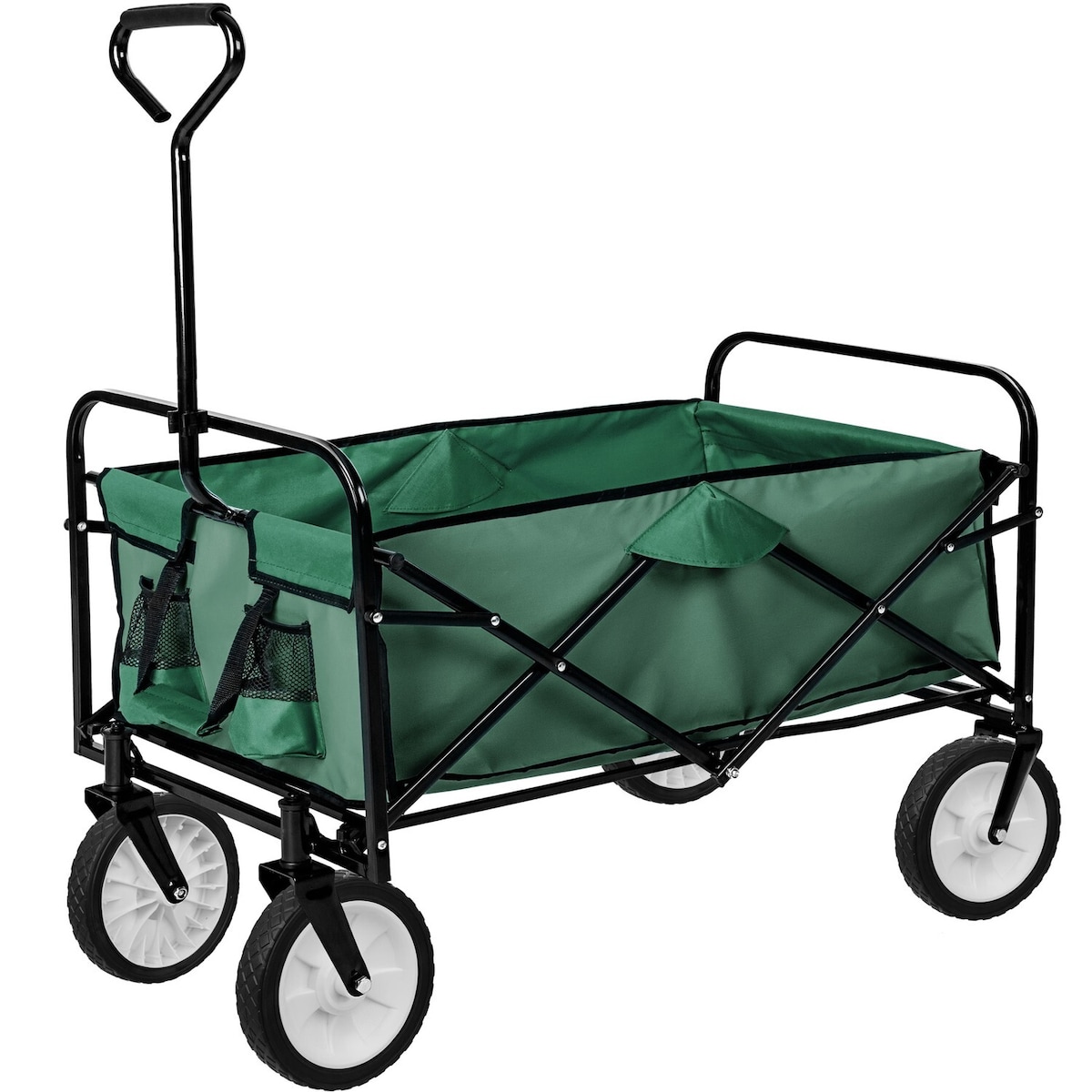 Sammenleggbar tralle, Lastekapasitet 80 kg - grønn