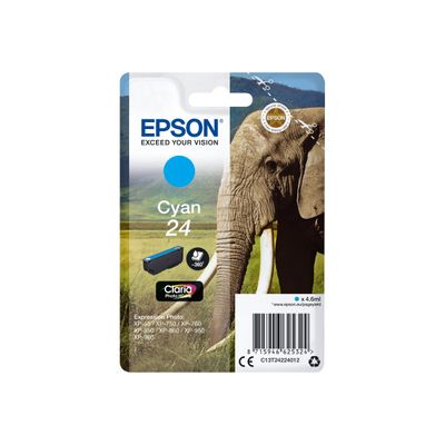 Epson 24 Eléphant - cyan - cartouche d'encre originale