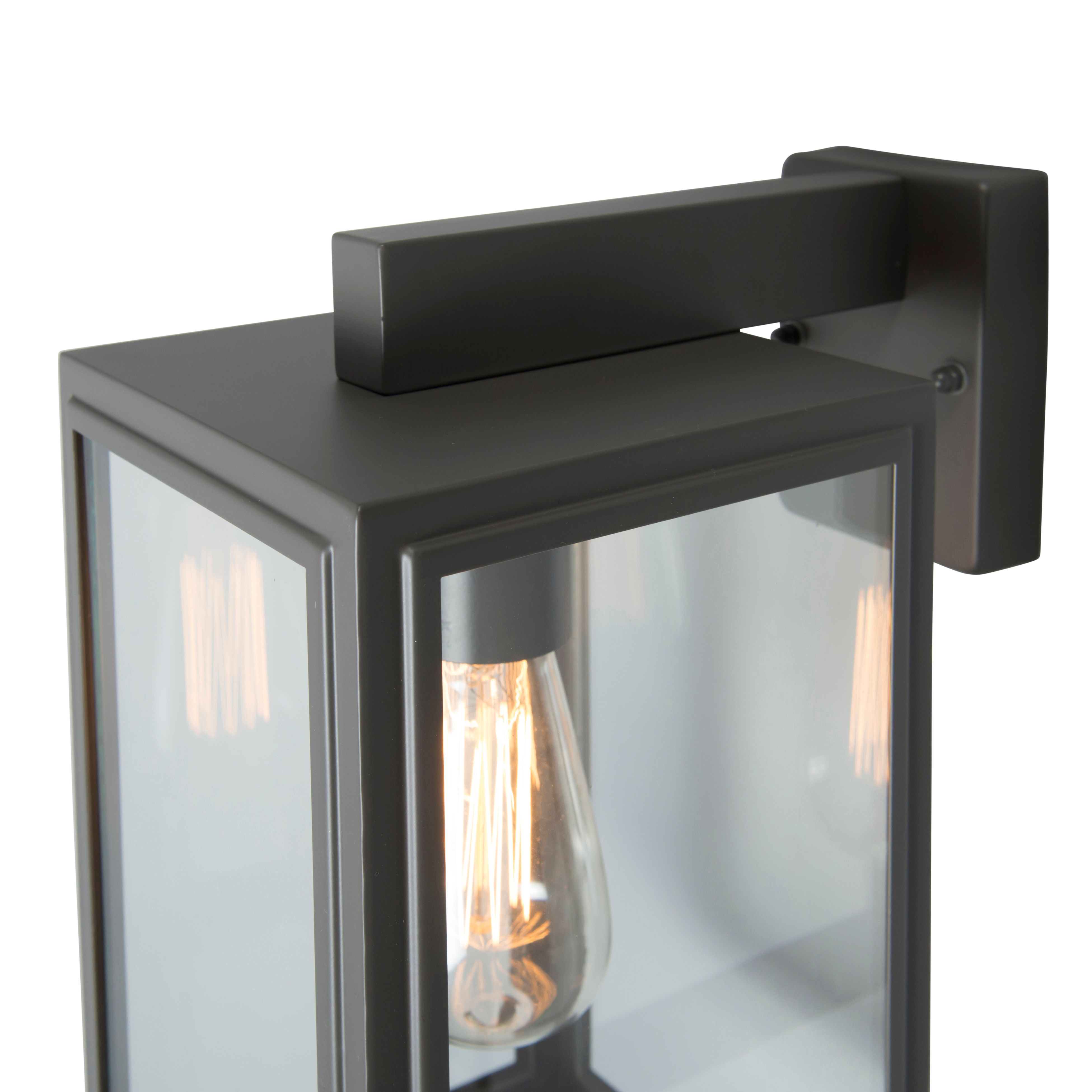 Industriële buiten wandlamp grijs IP44 - Sutton down