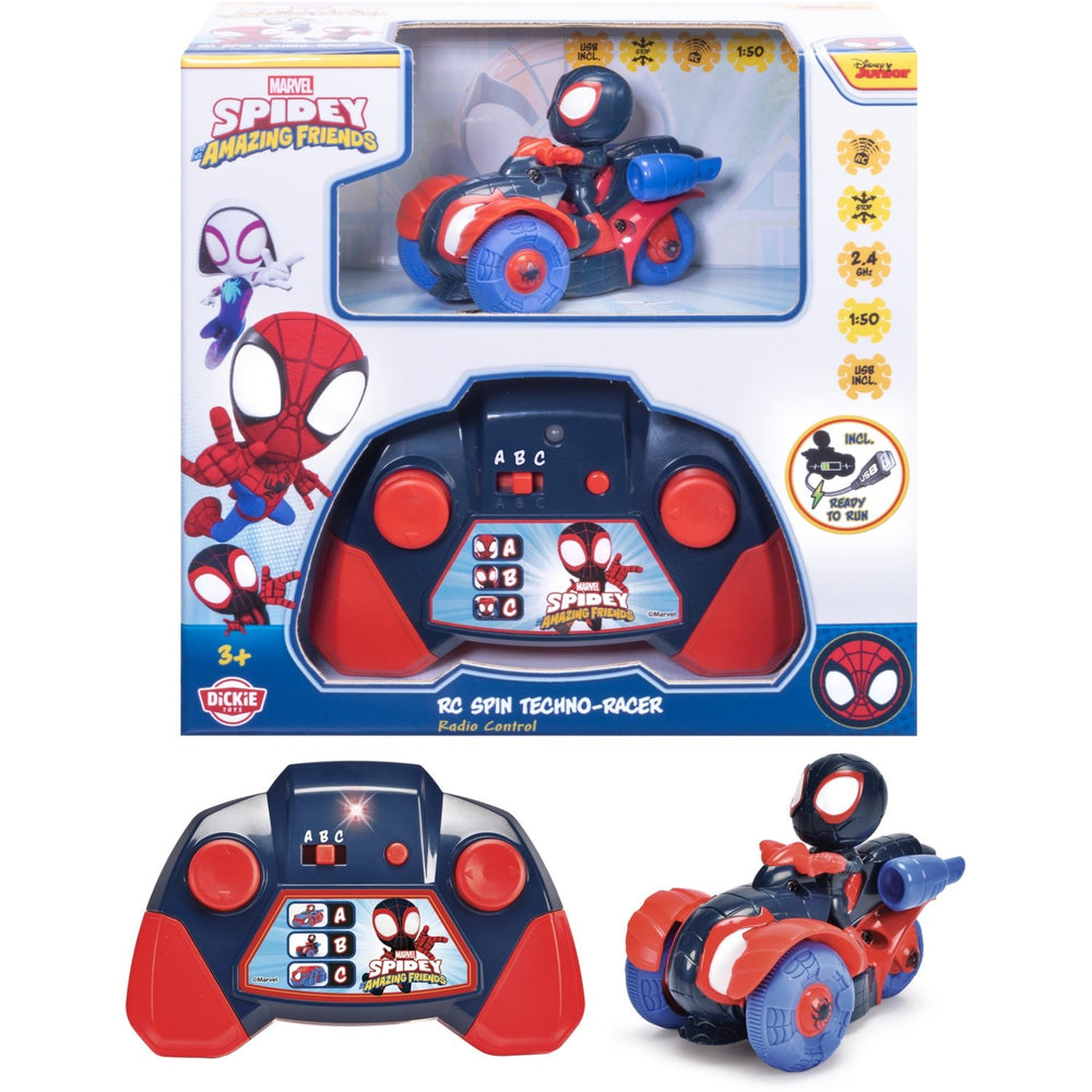 Køb Dickie Toys RC Spin Techno-Racer 1:50