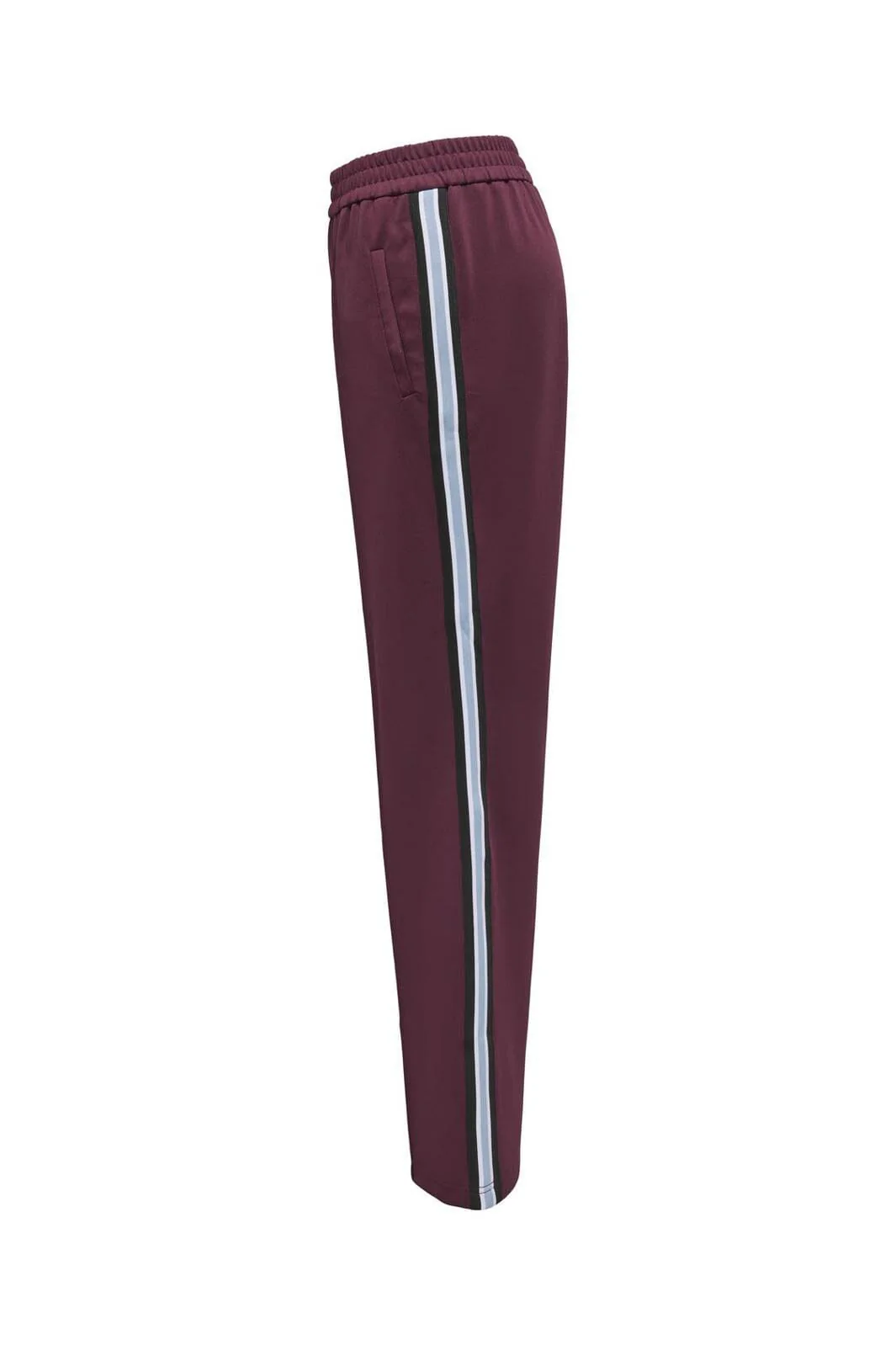 Only Onlwarm Up X Track Pant 4748812 burgundy w soft chambray tape