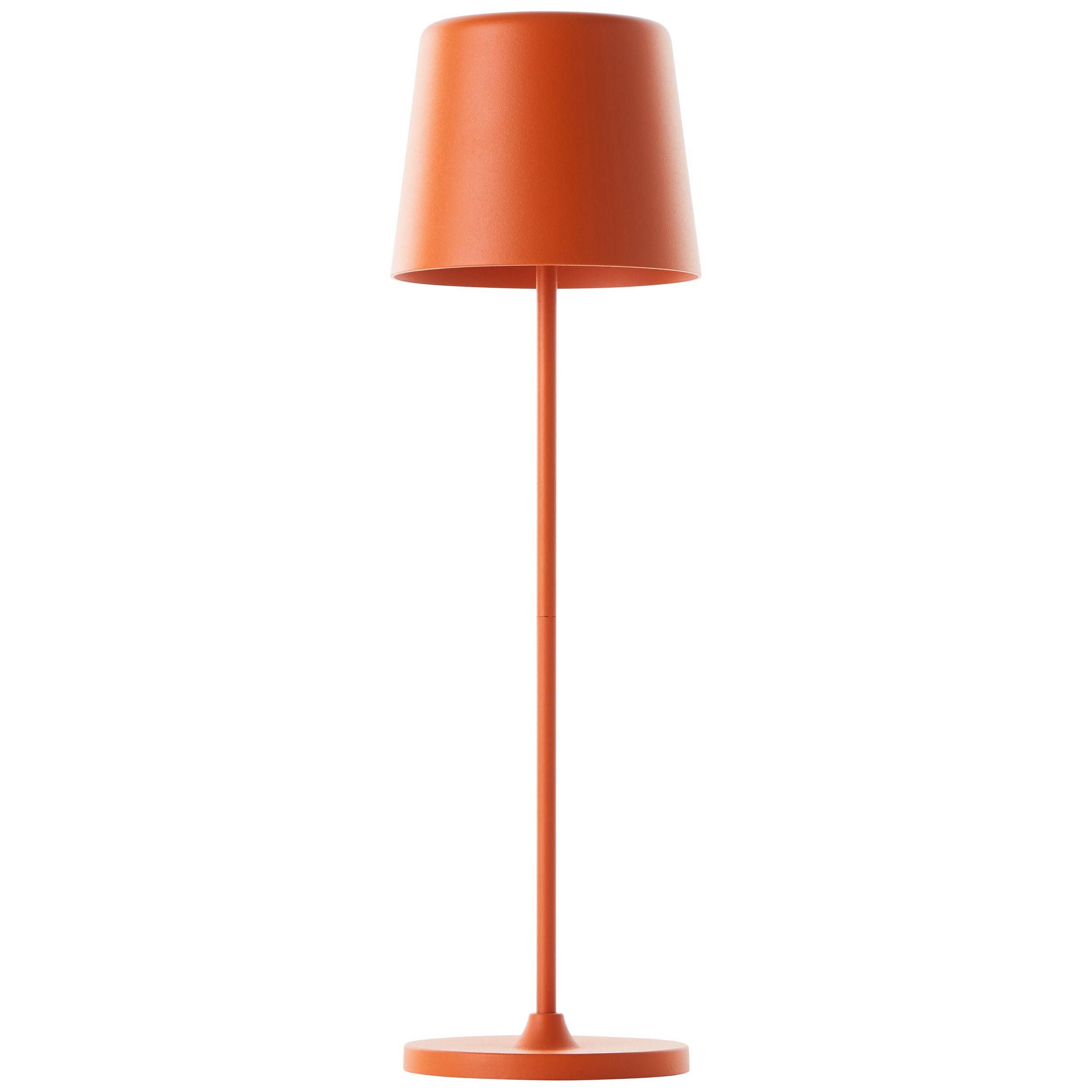 Brilliant Lampe Kaami LED Außentischleuchte 37cm orange matt Metall/Holz orange 2 W LED integriert