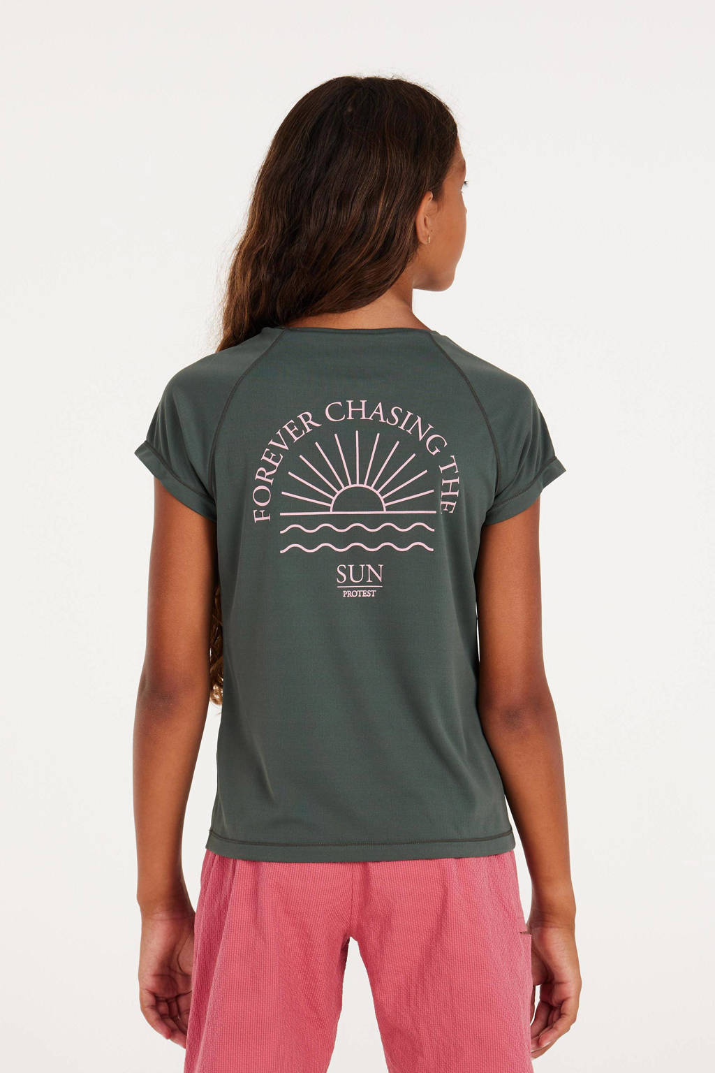 UV T-shirt PRTRESHMA JR donkergroen