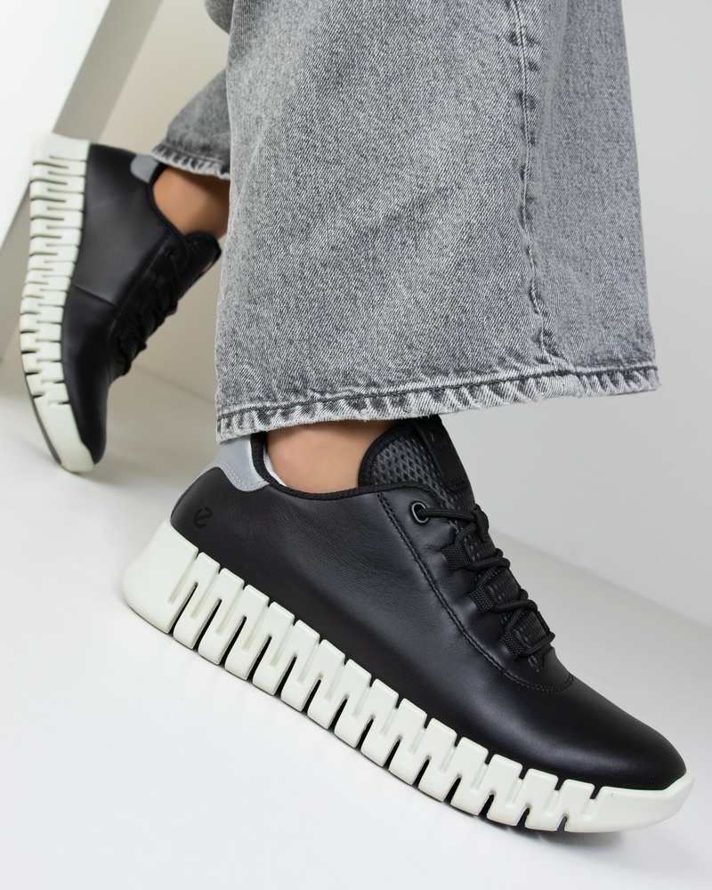 Ecco Gruuv Lage sneakers  - zwart