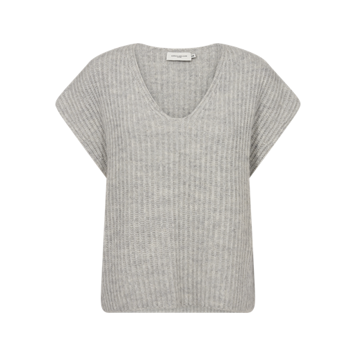 Copenhagen Muse Nuggy Strikvest, Light Grey Melange, XS/S