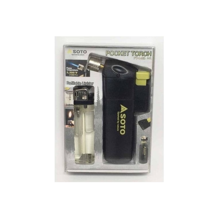 Soto Pocket Torch w/ Refillable Lighter