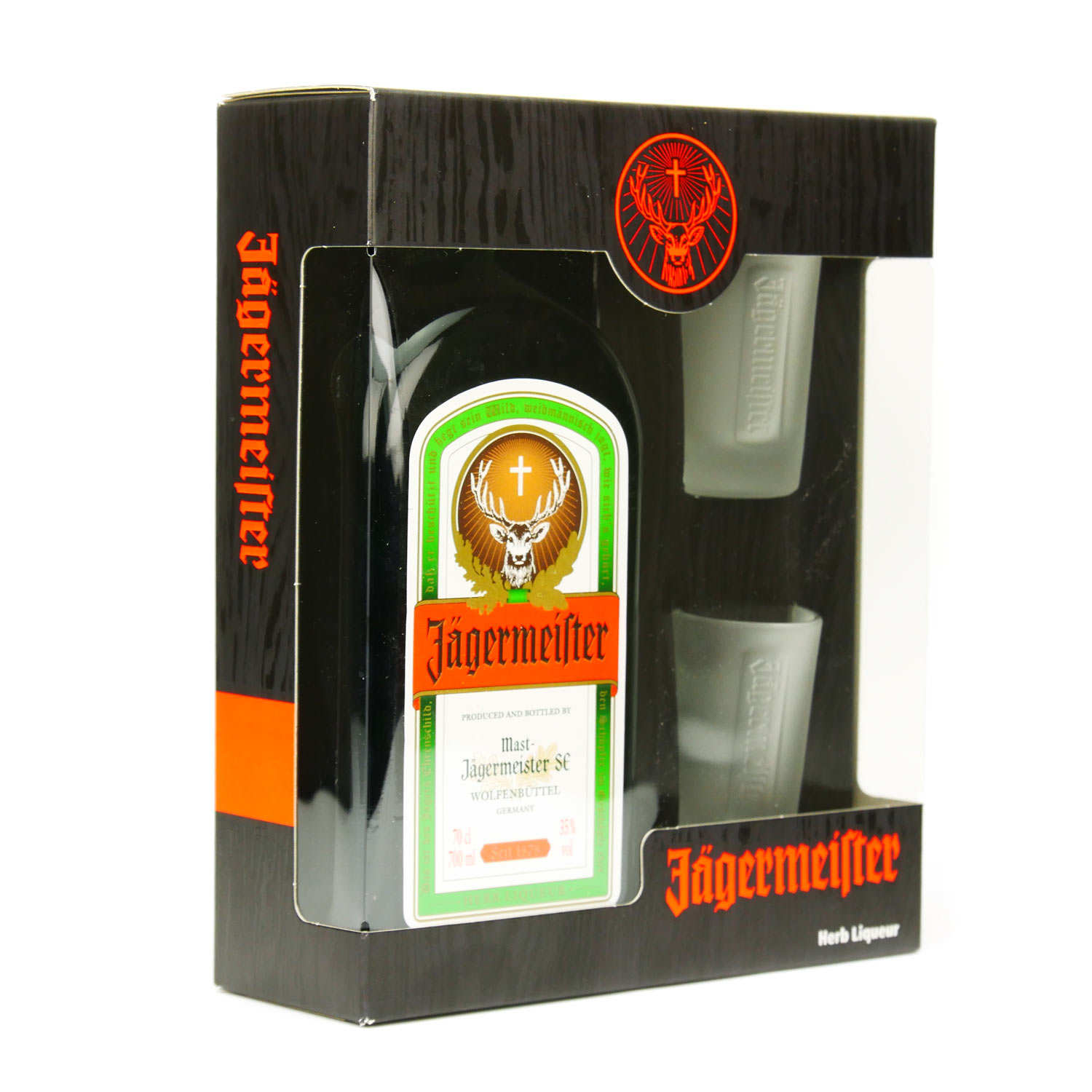 Coffret Jägermeister et ses 2 verres à shot