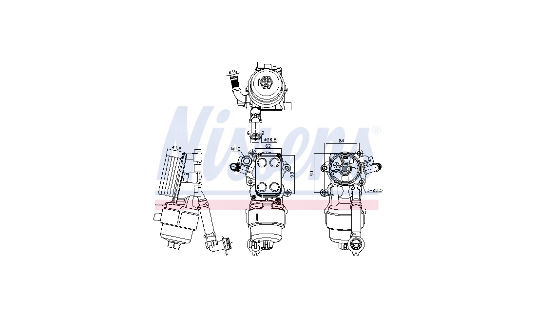 Oliekøler, motor
