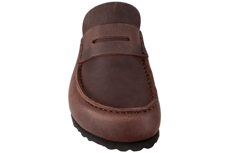 BIRKENSTOCK NAPLES WRAPPED HABANA SLENNTERS I BRUNT OLIERET SKIND