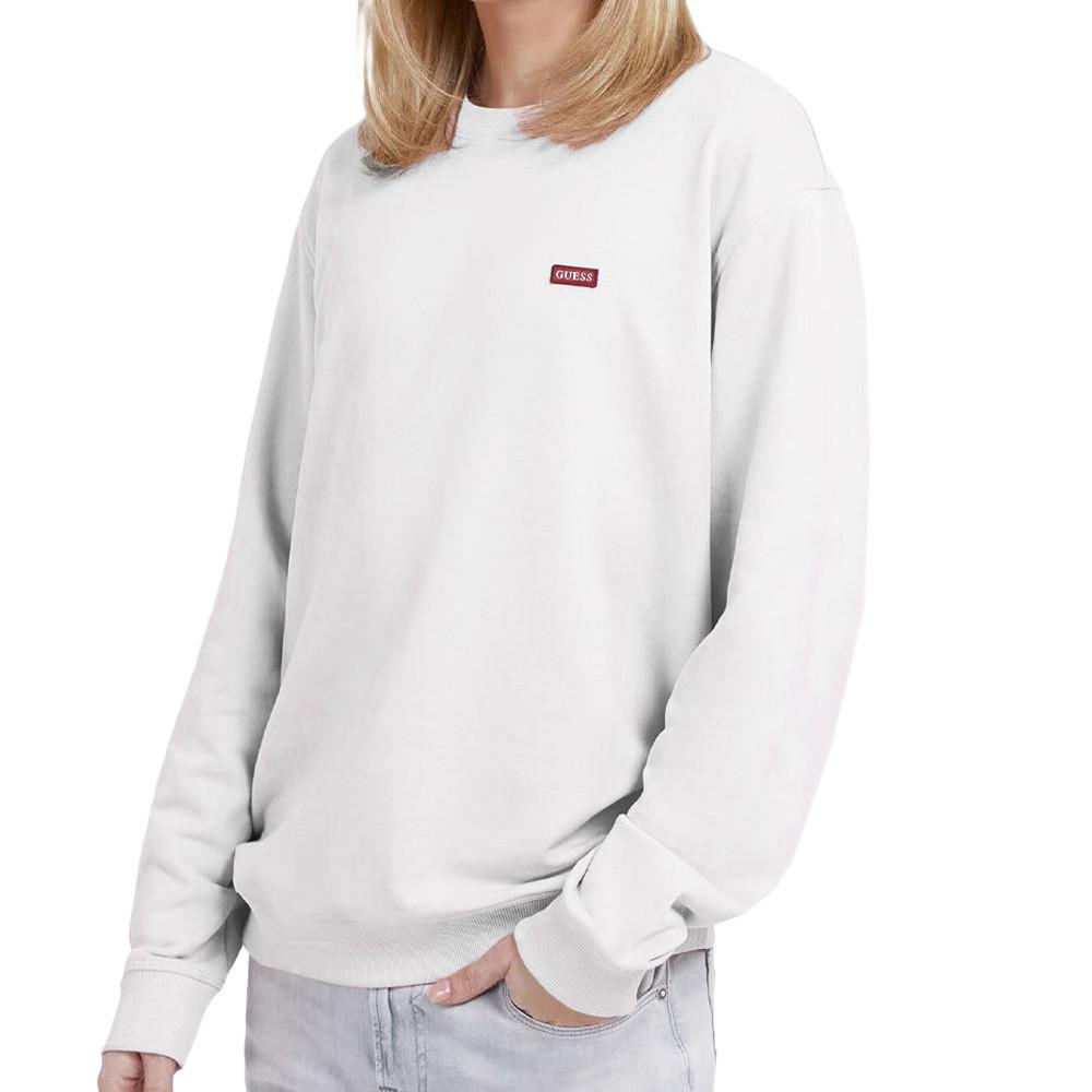 Guess Sweat Blanc Homme Guess Patch