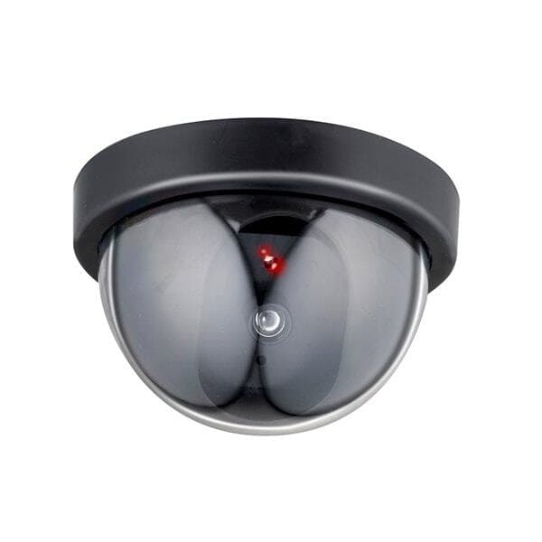 Grundig Overvågningskamera-attrap med blinkende LED-lys