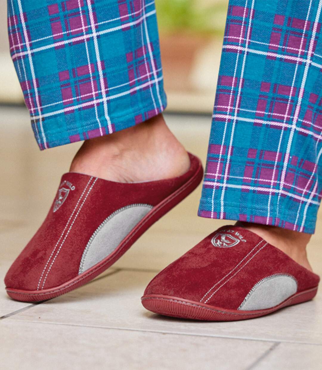 Chaussons Suédine Doublés Polaire