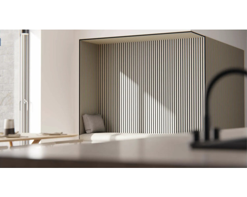 Fjordwall akoestisch paneel linoleum lichtgrijs 2400 x 600 x 20 mm