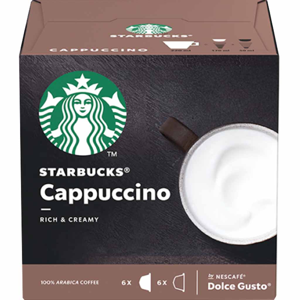 Starbucks Dolce Gusto Cappuccino 6 Tassen 120g MHD:30.6.25