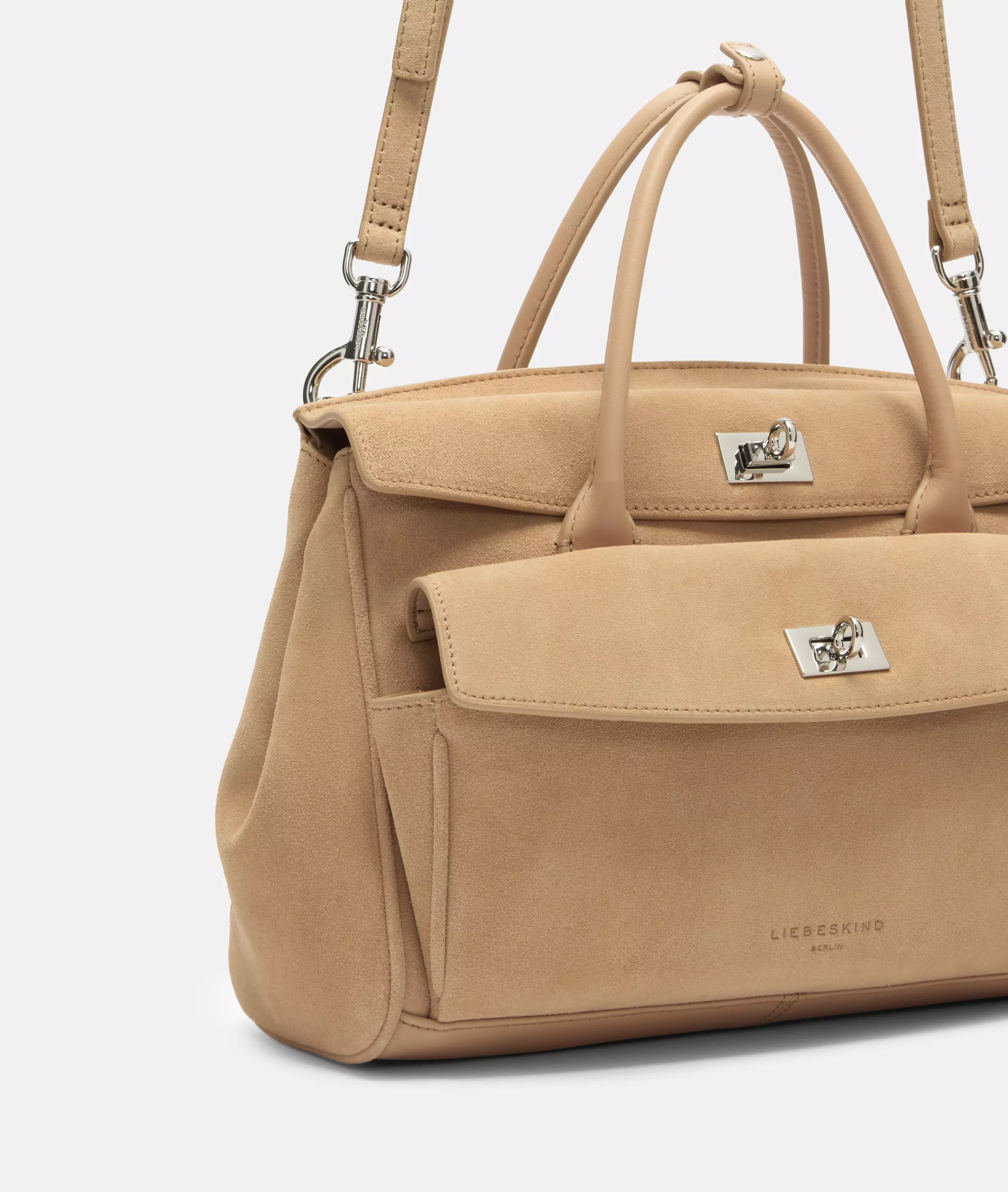 Archive Gloria II Satchel M Spacious shoulder bag made from soft suede