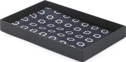 Suitable Zijde Pochet Bloem Navy PO24-12 kopen