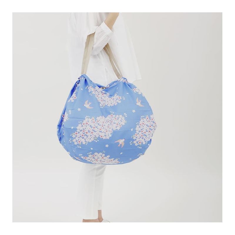 Sac pliable Shupatto Large 50 cm Hana Ni Tori