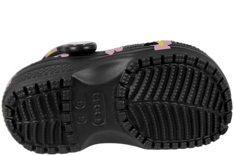 CROCS CLASSIC FLOWER CLOG S I SORT GUMMI