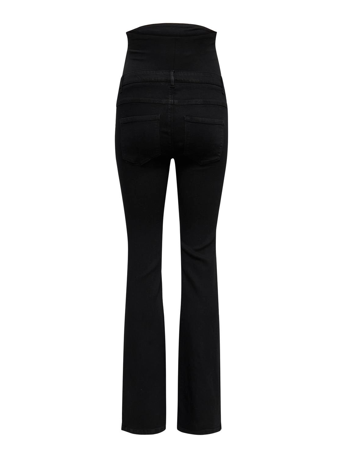 OLMHELLA Hohe Taille Ausgestellt Jeans Black