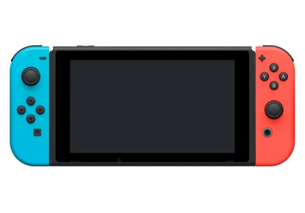 Nintendo Switch with Neon Blue and Neon Red Joy-Con - Spilkonsol - Full HD - sort, neonrød, neonblå