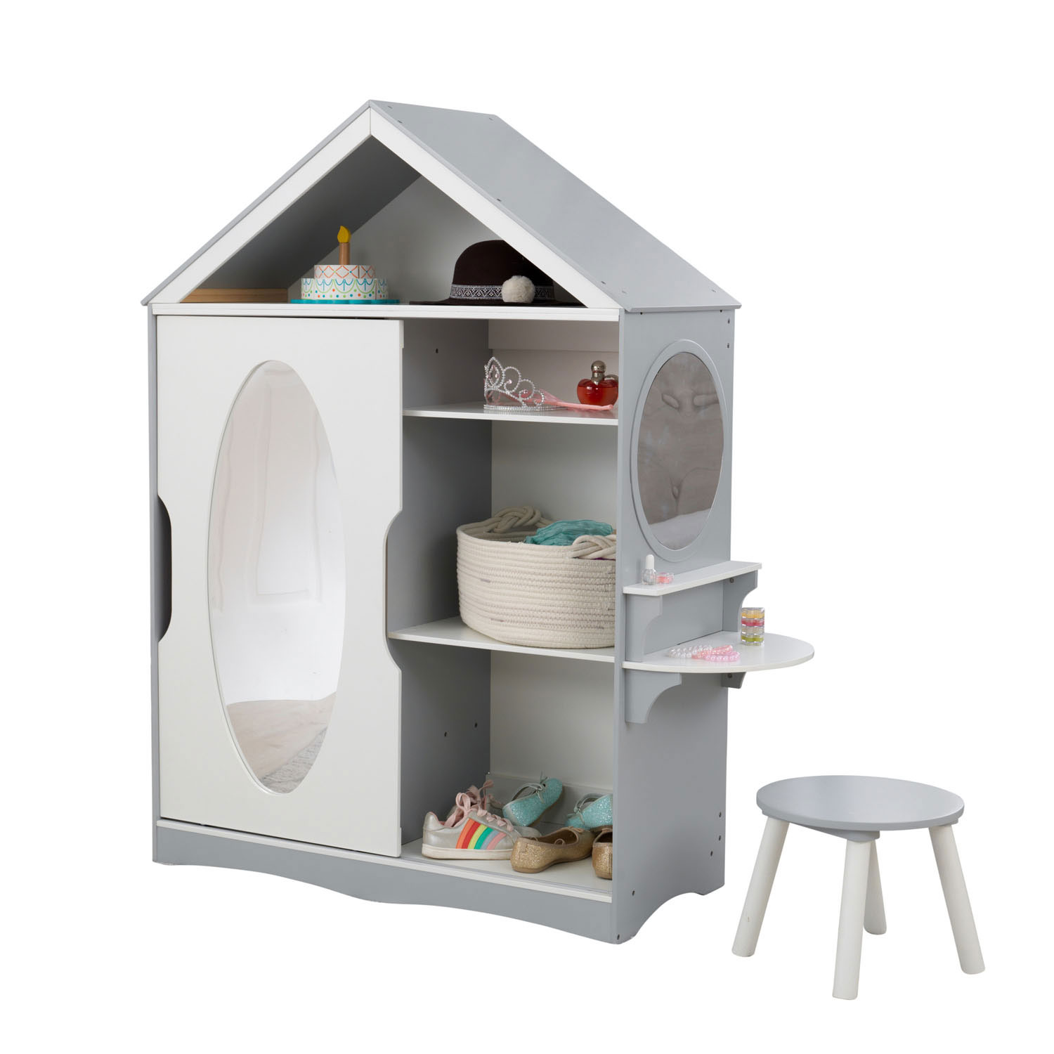 KidKraft Kinderkledingkast met Kaptafel en Stoel
